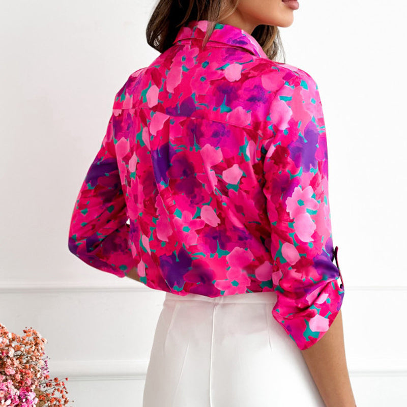 Casual blouse met bloemenprint