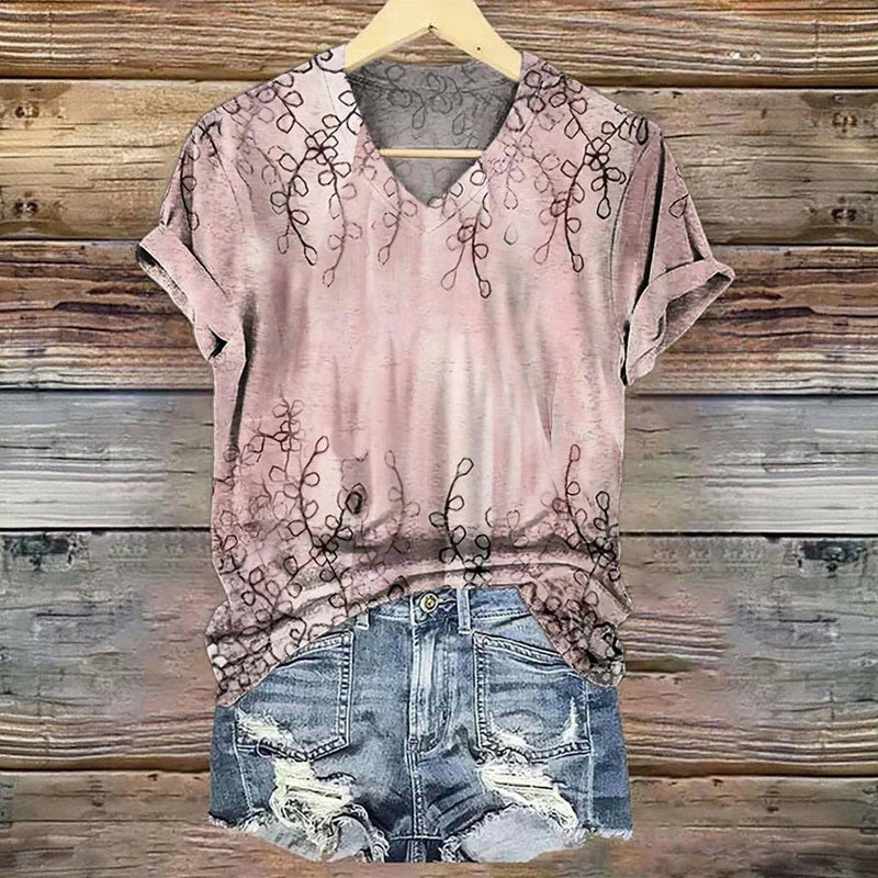 Vintage bladprint T-shirt