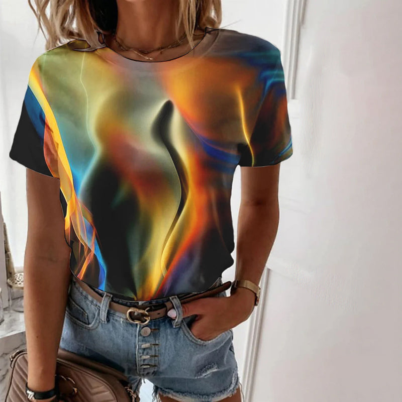 T-shirt met kleurverloop