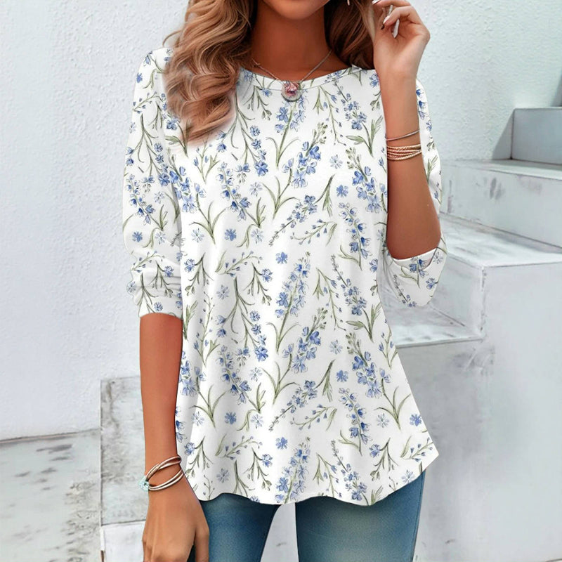Vintage T-shirt met bloemenprint