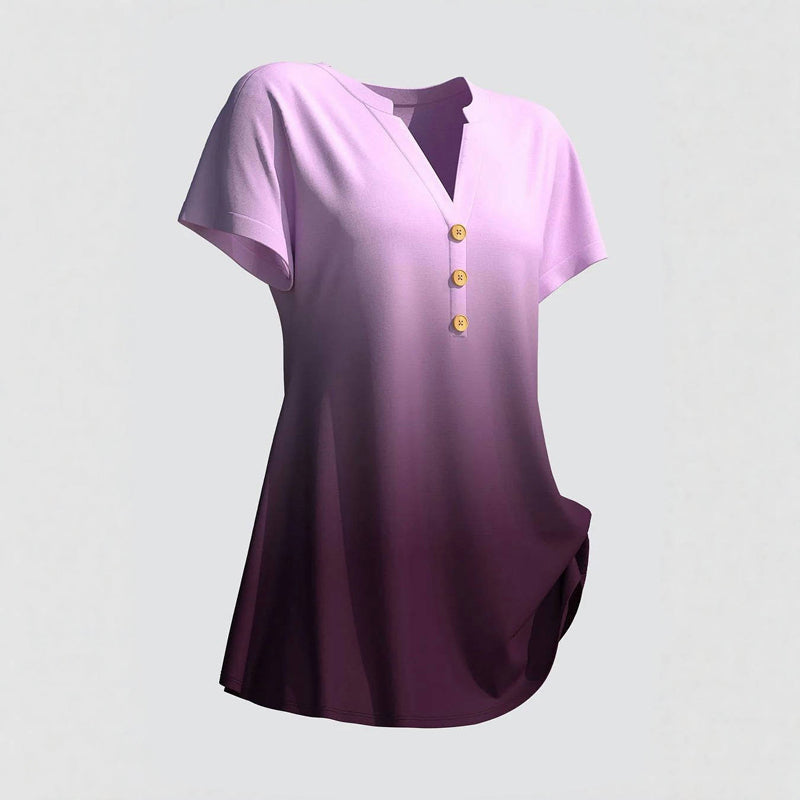 Casual blouse met kleurverloop
