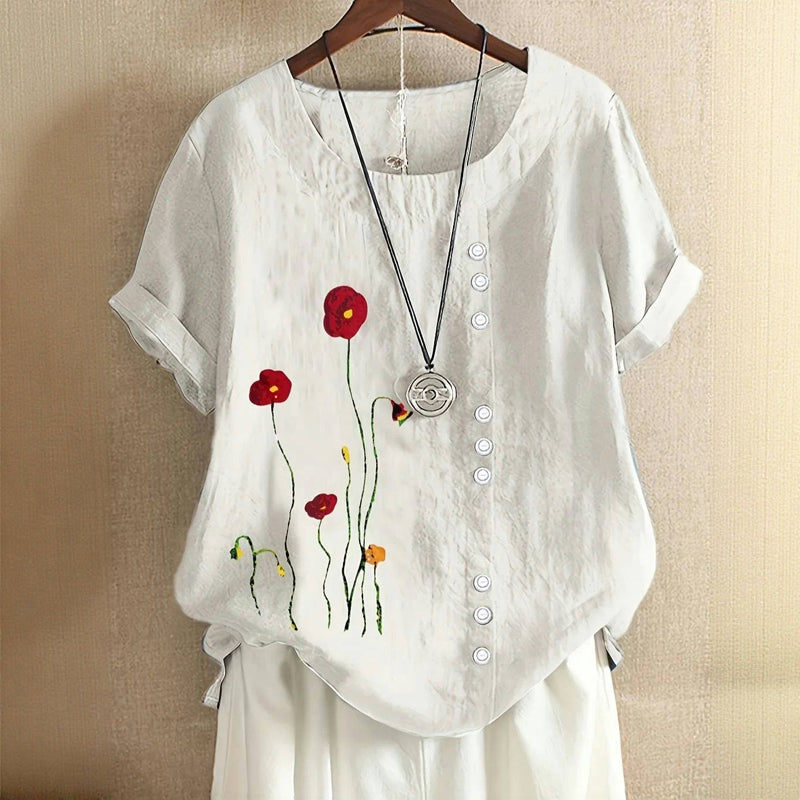 Casual blouse met bloemenprint