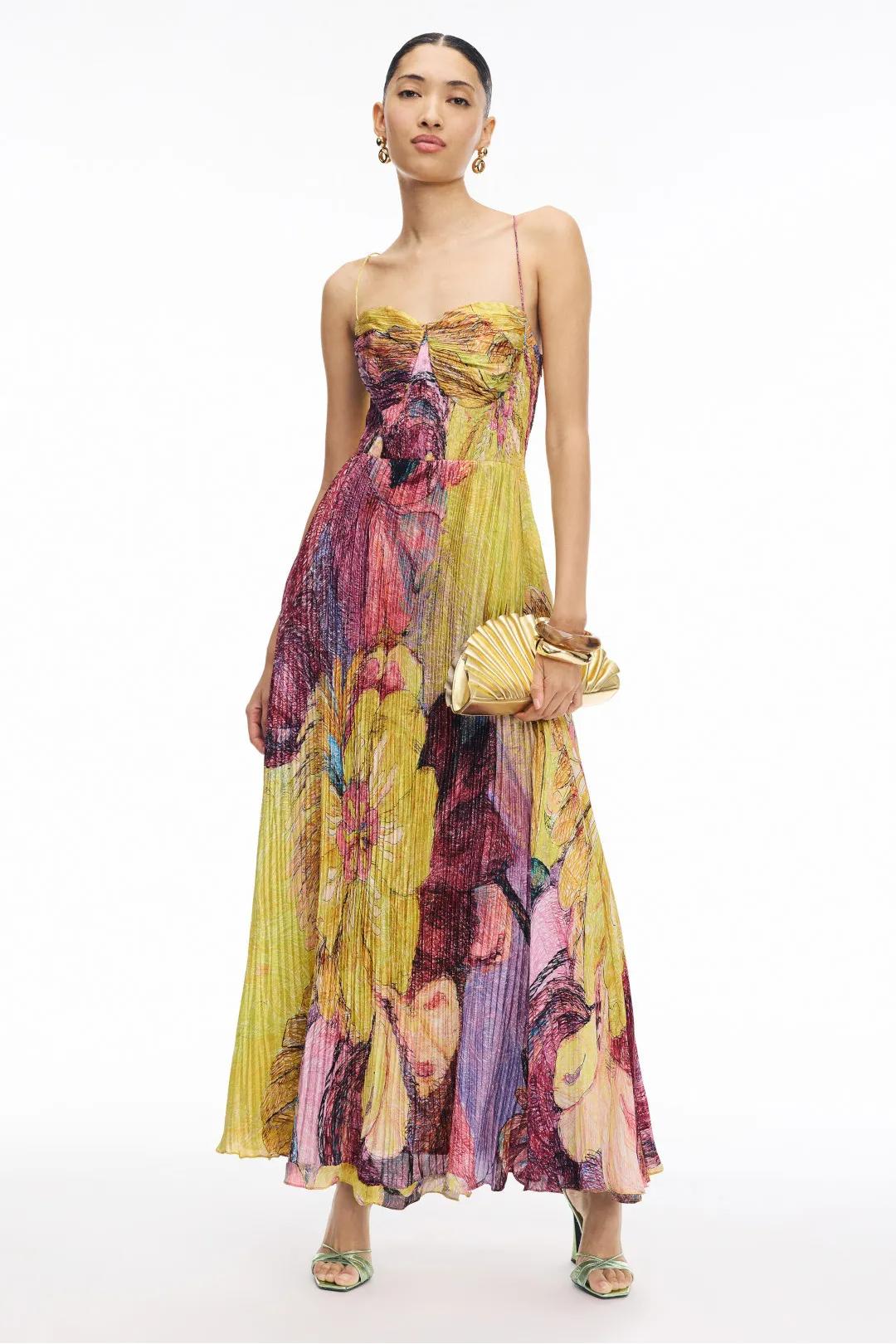 Kiara | Maxi-jurk met veelkleurige ikatprint