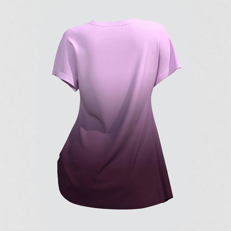 Casual blouse met kleurverloop