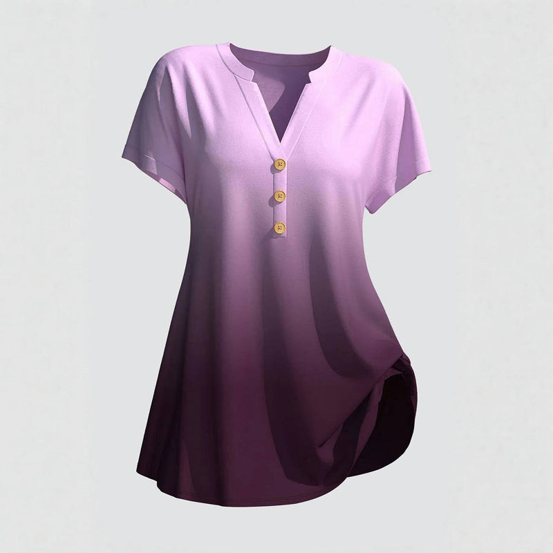 Casual blouse met kleurverloop