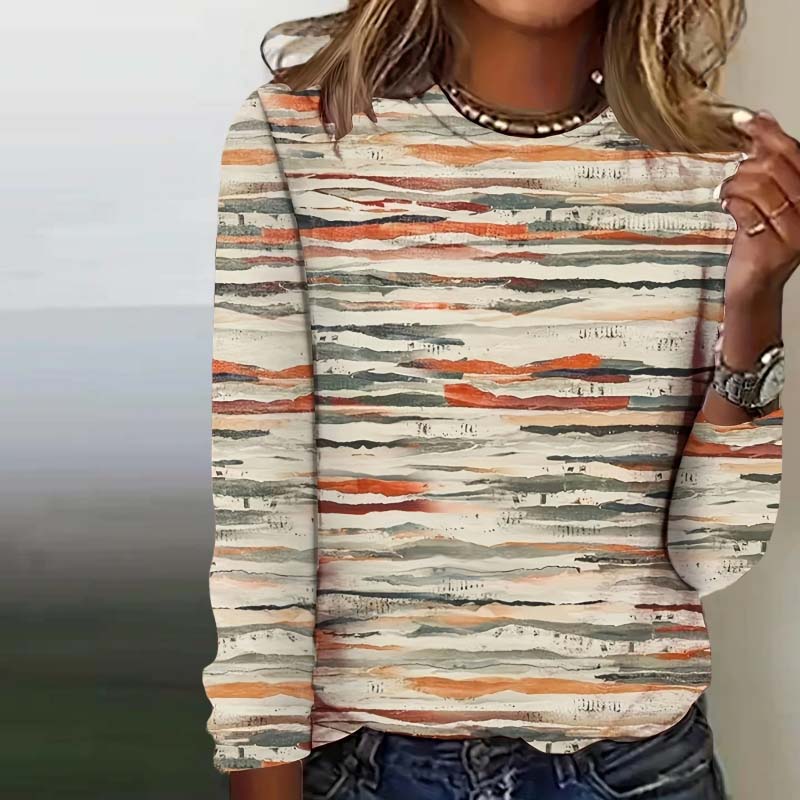 Vintage gestreept T-shirt