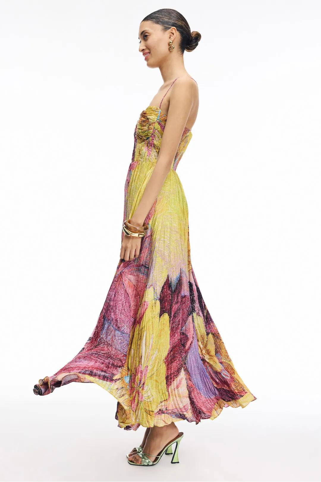 Kiara | Maxi-jurk met veelkleurige ikatprint
