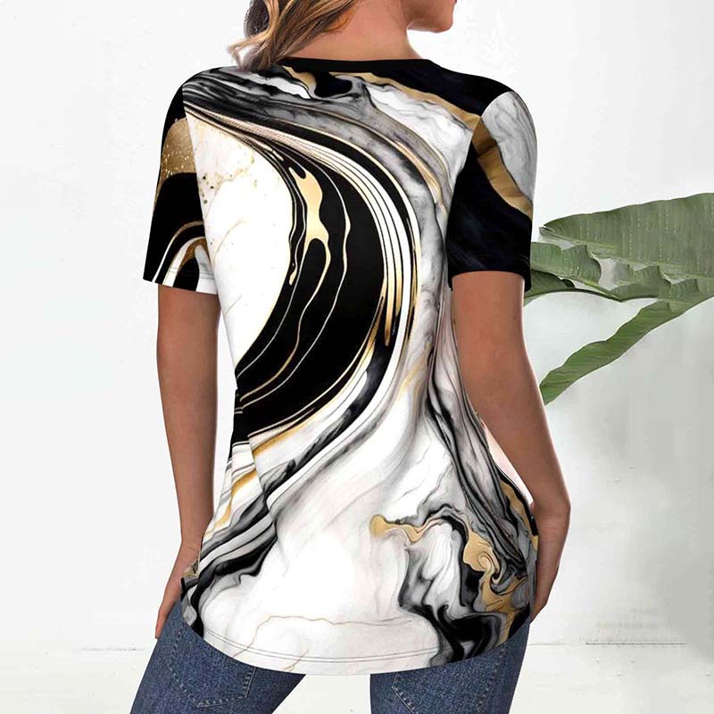 Casual blouse met kleurverloop