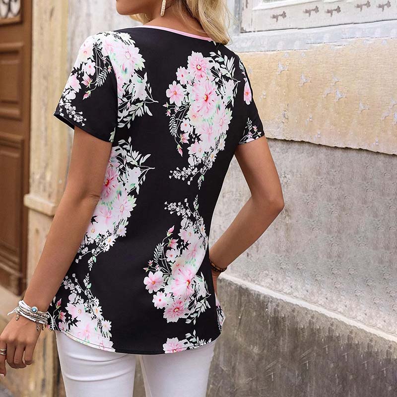 Elegante blouse met bloemenprint