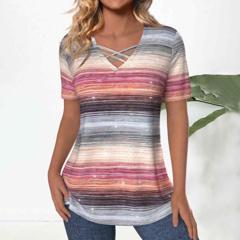 Casual blouse met kleurverloop