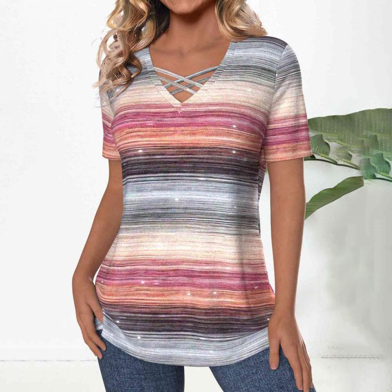 Casual blouse met kleurverloop
