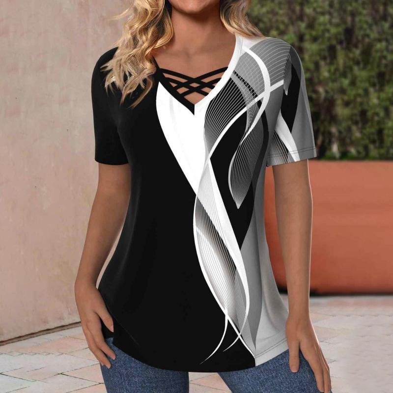 Casual blouse met kleurverloop
