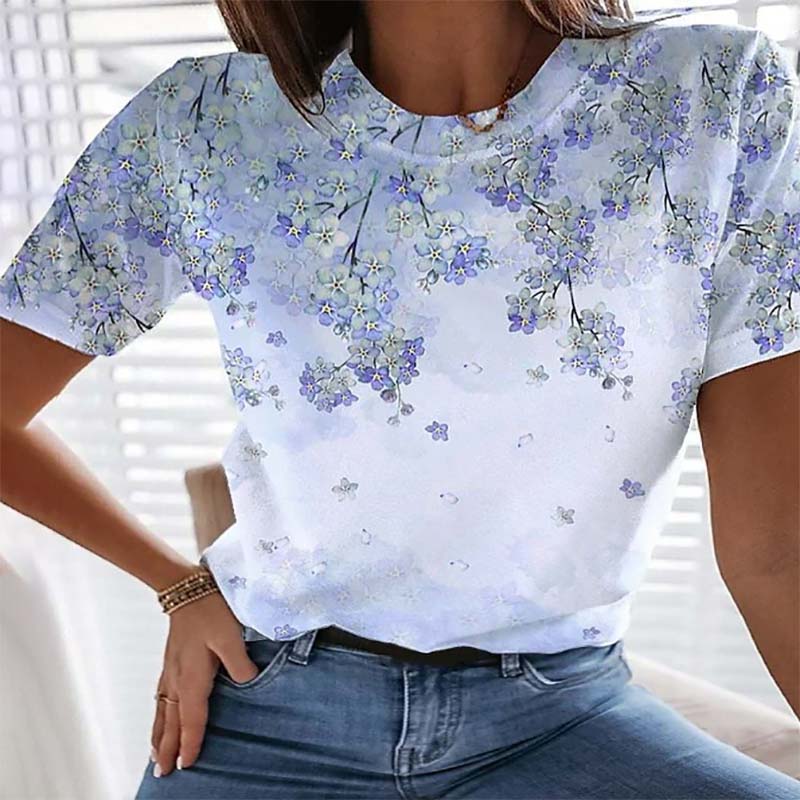Vintage Floral Print T-Shirt