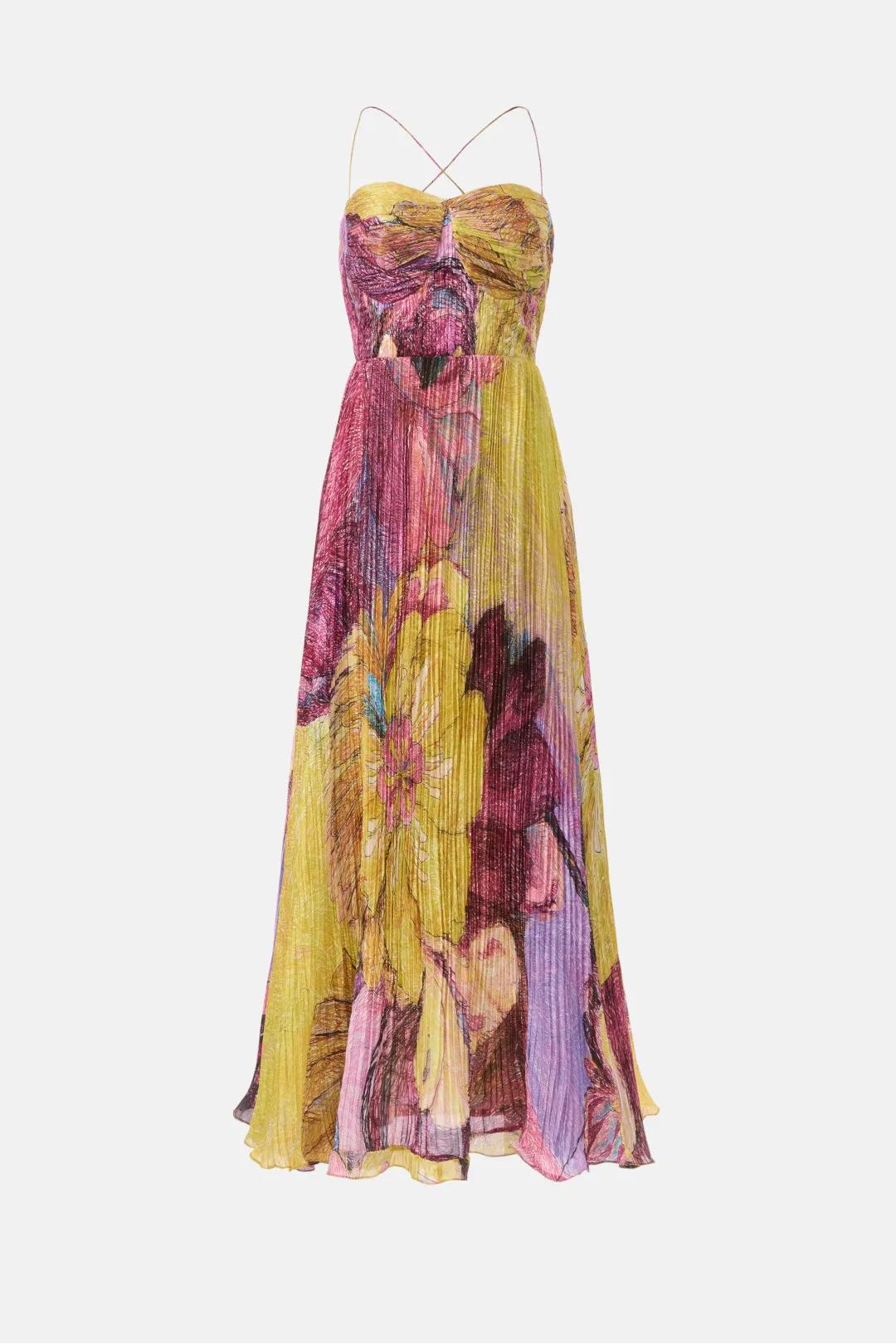 Kiara | Maxi-jurk met veelkleurige ikatprint