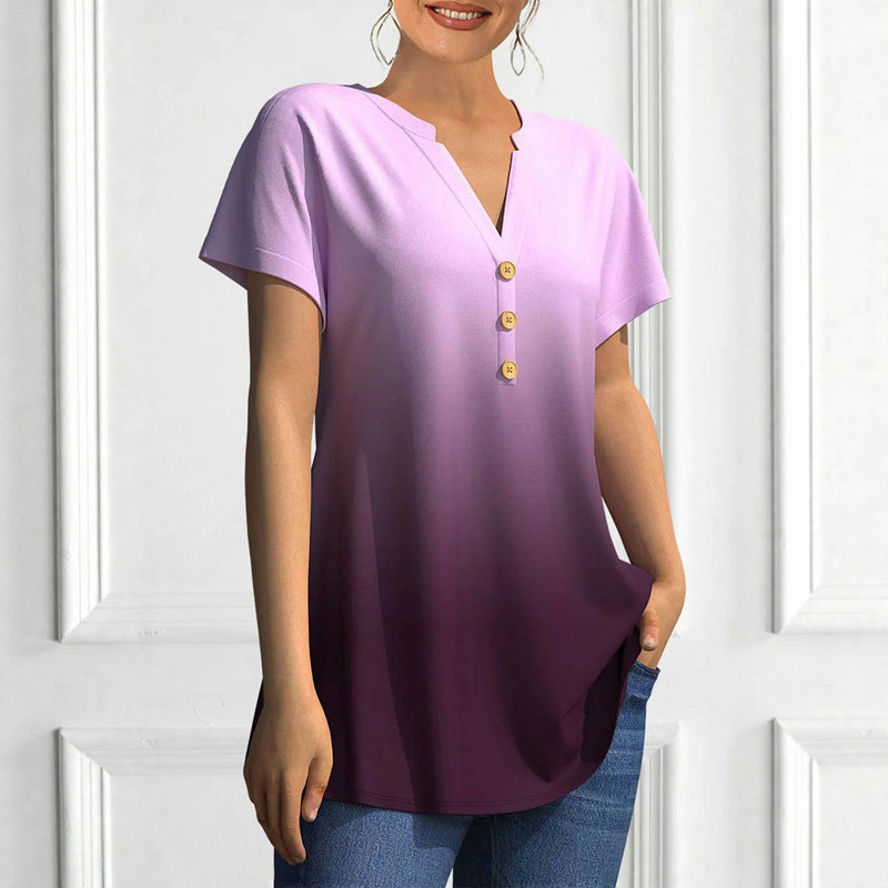 Casual blouse met kleurverloop