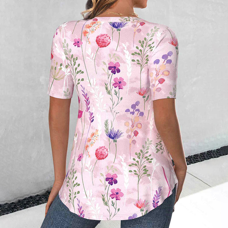 Elegant Blouse with Floral Print