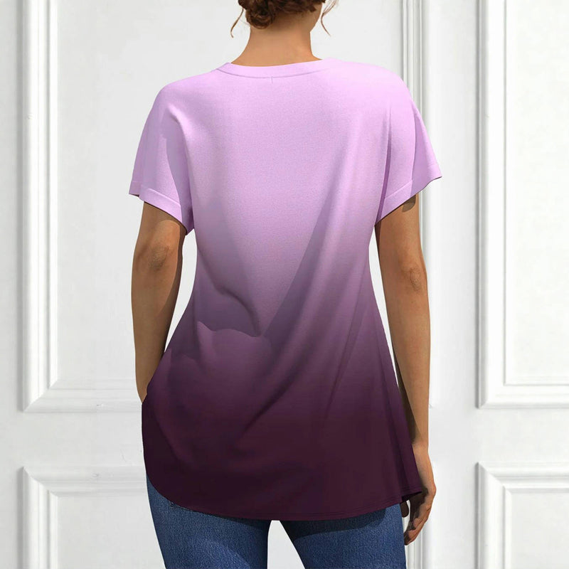 Casual blouse met kleurverloop