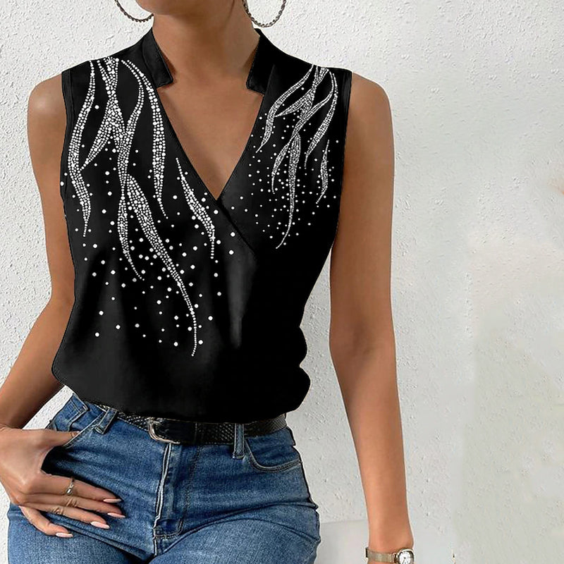 Casual tanktop met print