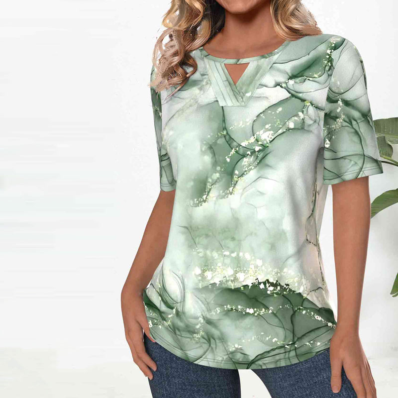 Vintage blouse met kleurverloop