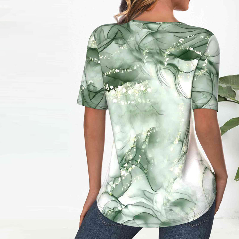 Vintage blouse met kleurverloop