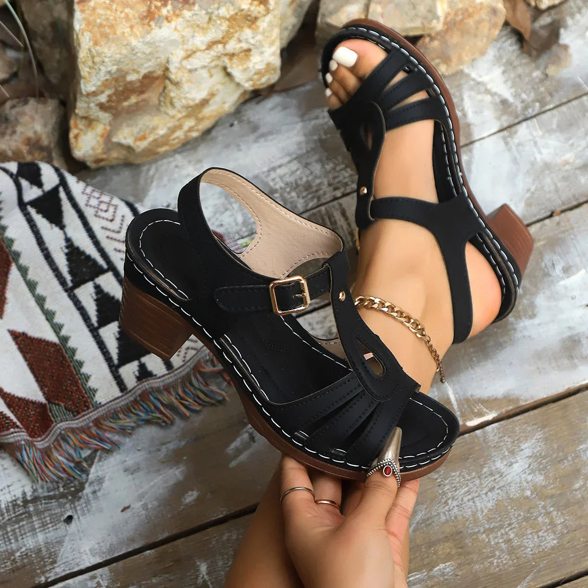 Lina™ | Fine Strap Slingbacks