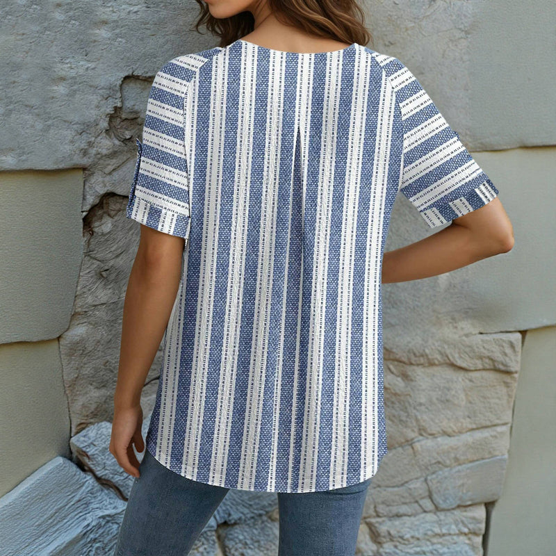 Gestreepte casual blouse