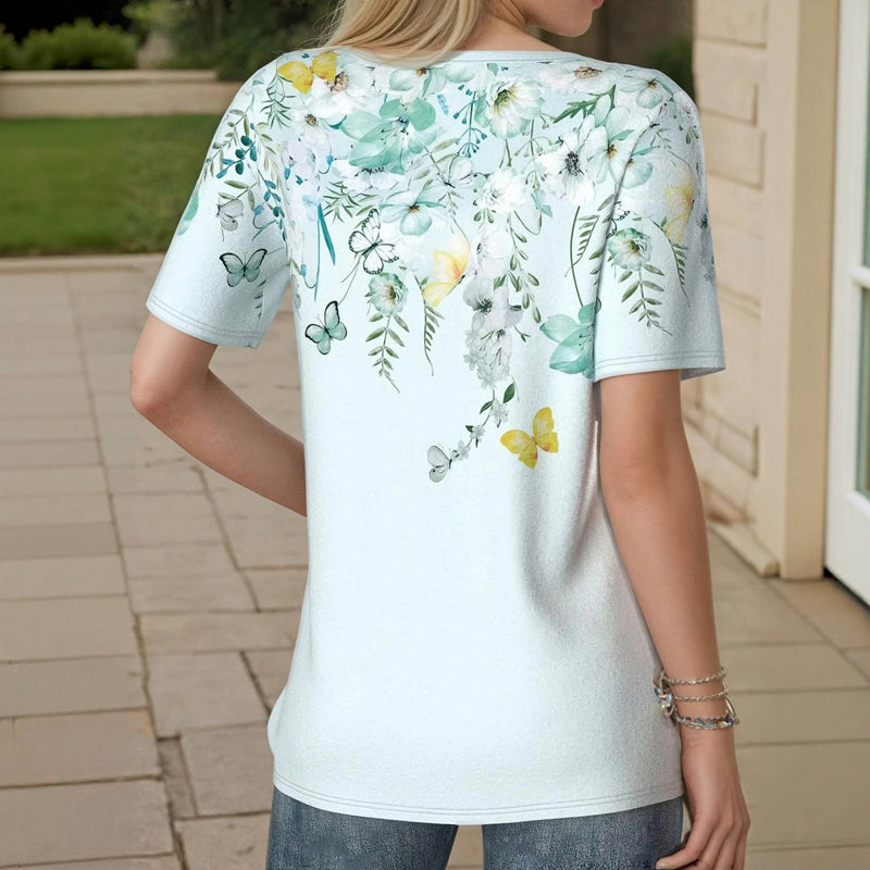 Casual blouse met bloemenprint