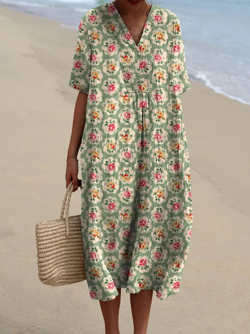 Marie | Vintage bloemenjurk - gelimiteerde editie